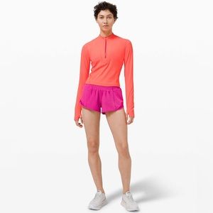 Lululemon Gloss Trim Run Half Zip in Sunset size 4